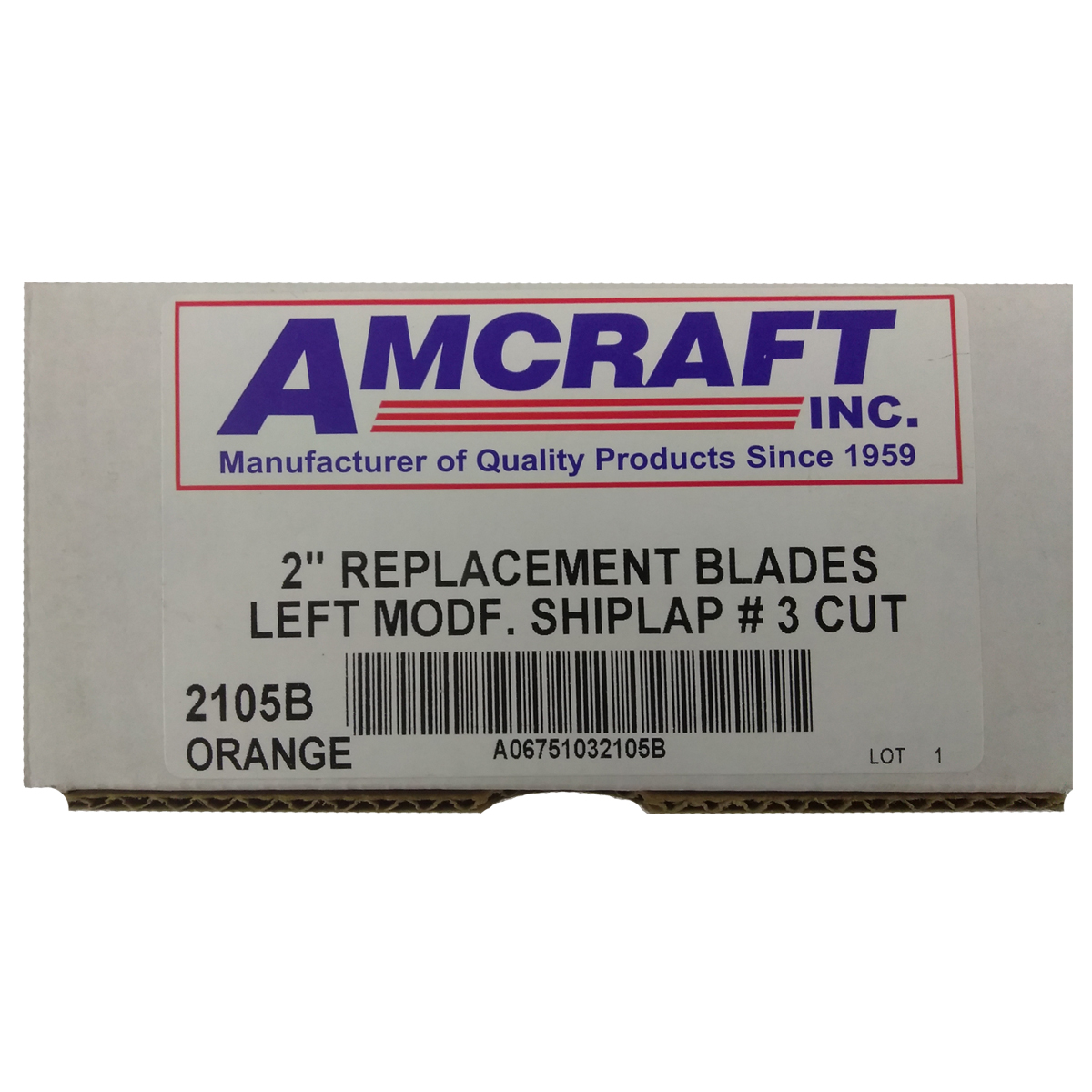 Amcraft Orange Modified Shiplap Replacement Blades